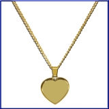 Schmuckanh?nger Herz gold mit Kette