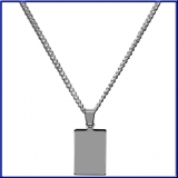 Schmuckanh?nger Rechteck silber