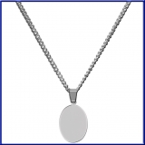 Schmuckanh?nger Oval silber