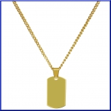 Schmuckanh?nger Plakette gold