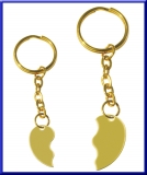 Schl?sselanh?nger geteiltes Herz gold