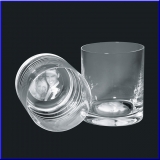 Trinkglas M Bodengravur