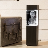 Leuchtstele f?r Kelo Hochformat Schwarz