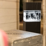 Leuchtstele f?r Mega Querformat Schwarz