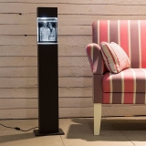 Leuchtstele f?r Big Block Hochformat Schwarz