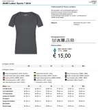 JN495 Ladies Sport Shirt