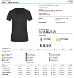 JN357Ladies Active T