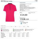 JN513 Ladies Bike Shirt Halfzip