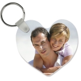 KUNSTSTOFF-SCHL?SSELANH?NGER Herz inkl. Druck