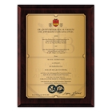 HOLZTAFEL 12,7x17,8 cm inkl. Druck