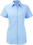 OR963FHerringbone Shirt Damen, Kurzarm