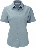 OR933F_Ladies Oxford-Bluse, kurzarm