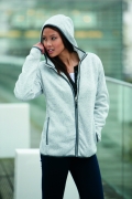 Ladies Knitted Fleece Hoody JN588