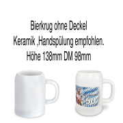 Bierkrug ohne Deckel