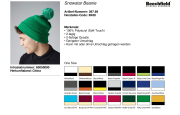 B450 BEANIE MIT BOMMEL