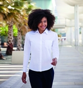 Ladies Long Sleeve Poplin Shirt