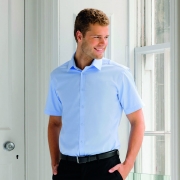 OR963M_Herringbone Shirt Herren, Kurzarm